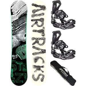 Airtracks Snowboard Set - TAVOLA STEEZY Wide 150 - ATTACCHI Master M - SB Bag