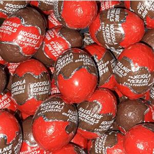 Generico Ovetti Pasqua di Cioccolato Assortiti 1kg - Gusti Misti, Caccia alle Uova e Idee Cesti (Ovetti 12gr Extrafondente ripieni crema nocciola con cereali (incarto anonimo) (1kg))
