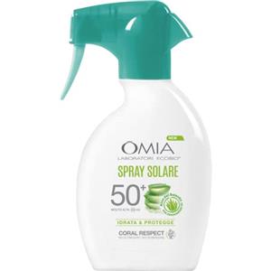 Omia Spray Solare SPF 50 con Aloe Vera del Salento - Protezione Molto Alta per Pelli Sensibili - 200 ml