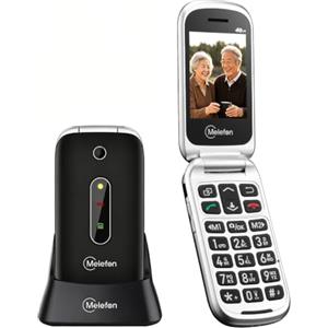 Melefon Telefono 4G a Conchiglia per Anziani,Tasti Grandi,Pulsante SOS,Sbloccato
