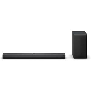 LG DS70TY 3.1.1 - Soundbar Dolby Atmos (400 W) con subwoofer wireless (eARC, HDMI, ottico, Bluetooth) [2024], colore: Nero