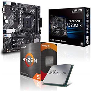 Memory PC Kit di aggiornamento Bundle Ryzen 7 5700X 8X 4.6GHz Processore, scheda madre A520M-A II (assemblata con aggiornamento Bios + controllo funzionalità)