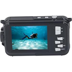 Tbest Macchina fotografica subacquea 2.7K 48MP Dual Screen Autofocus Intelligent Face Detection per Immersione Avventura