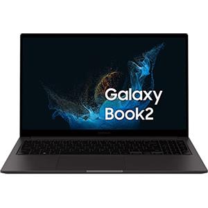 Samsung Galaxy Book2 Laptop, Ultrafino, 15.6" FHD LED, Intel Core i5 di dodicesima generazione, Intel® Iris® Xe, RAM 8GB LPDDR4x, 512GB NVMe SSD, Windows 11 Home, Graphite