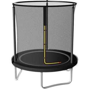 JUMMICO Trampolino da Giardino Trampolino per Bambini con Scaletta e Rete di Sicurezza Ø 183/220/290/360cm Tappeto Elasticoper Adulti e Bambini