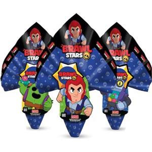 CandyFrizz Selection Uovo di Pasqua al Cioccolato al Latte con Sorpresa 150g / 220g / 250g - Personaggi per Bambini e Ragazzi - Idea Regalo Pasqua (Brawl Stars - 250g)