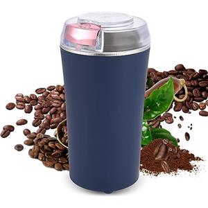 Weinsamkeit Macinacaffè Elettrico, Macina Caffè Elettrico 200W con Lame in Acciaio Inox Coffee Grinder Elettrico Portatile Macina Caffè Multifunzione per Chicchi di Caffè Macina Spezie Semi Pepe
