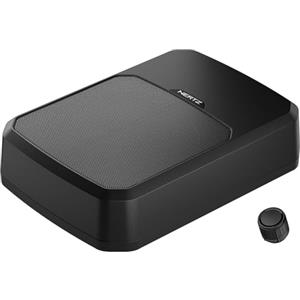 Hertz DBA 201 F - Subwoofer attivo ultra slim da 200mm per auto, 440W Peak, design sottosedile con box in alluminio e amplificatore classe AB integrato. Controllo remoto incluso.