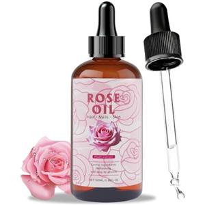 TaimeiMao 100 ml Olio Essenziale Rosa,Olio Di Rosa,Olio di Rosa Mosqueta Puro,Idrata e Nutre, Aromaterapia Naturale, Cura Della Pelle e Dei Capelli, Massaggi, Fai da Te, Bagni e Relax