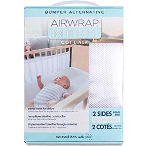Airwrap-Paracolpi per lettino, 2 lati, colore: bianco