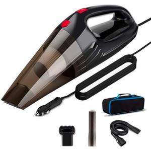 Mediawave Store Mini Aspirapolvere Portatile, per Auto, Camion, Barca, Aspirapolvere con Presa Accendisigari, Potenza 12V, Aspirabriciole, Pulizia Divani, Tappeti, Portatile