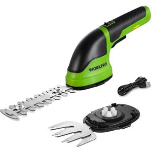 WORKPRO Forbici a Batteria 2 in 1, 3,6 V Cesoia Elettrica a Batteria al Litio 2 Ah, Il Tagliasiepi per Larghezza di Taglio 75 mm, Lunghezza di Taglio 118 mm, Adatto al Giardino il Tagliasiepi (Verde)