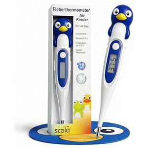 scala Termometro digitale SC 44 flex Speed 10 sec. Pinguino bianco, bambini e neonati