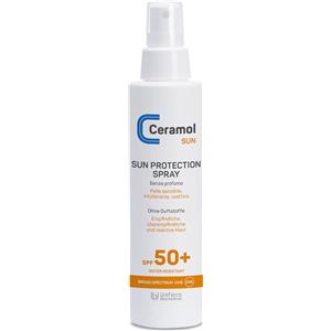 Unifarco Ceramol Sun Protection Spray SPF 50 150 ml - Spray solare leggero, rapido assorbimento, senza residuo bianco