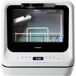 PremierTech® PremierTech PTLS2 Mini Lavastoviglie 2 coperti 6 programmi, libera installazione, Bianca
