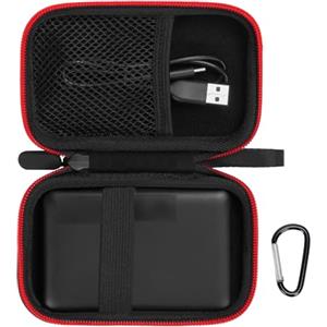 SnawikiBag Custodia magnetica portatile per Anker 621/622/633/321/324 MagneticBattery, adatta per Anker PowerCore 5000/10000mAh Power Bank, custodia compatibile con caricabatterie Apple MagSafe, nero (solo