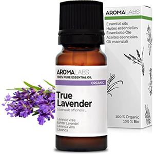 Aroma Labs Lavanda Vera BIO (Lavandula officinalis) - 10 mL - Olio Essenziale Chemiotipizzato e Certificato AB - Distensione & Rilassamento - Aroma Labs - Made in France