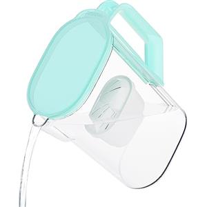 Wessper Caraffa Filtrante 2,7 L per Porta del Frigorifero, Compatibile con Filtro Brita Maxtra, Brocca Acqua Filtrante BPA Free - Menta