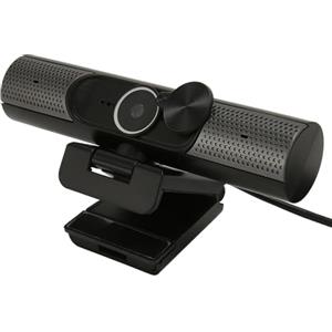 Denash Webcam USB, Fotocamera per PC 2K con Messa a Fuoco Automatica con Microfono Integrato per la Riduzione del Rumore e Altoparlante HiFi, per Chat Video, Conferenze