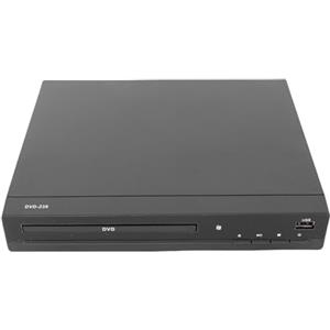 Denash DVD Player, 1080p Upscaling HD Multimedia Interface Porta USB Porta All Region CD DVD Player per Proiettore TV, con Telecomando, Riproduzione di più Formati (Spina europea)
