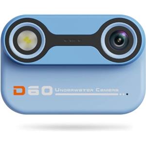 Sxmrmnx Macchina fotografica subacquea impermeabile del bambino della macchina fotografica 3 metri impermeabile prima e dopo la doppia macchina fotografica che nuota all'aperto, blu