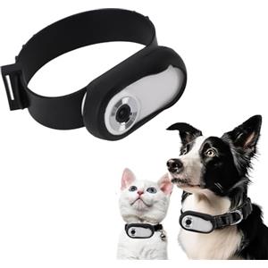 Vikye Collare per Fotocamera per Gatti, Piccola Telecamera D'azione Grandangolare HD 1080P 170° con Registrazione Video, Ricaricabile Tramite USB per Forniture/oggetti per Animali