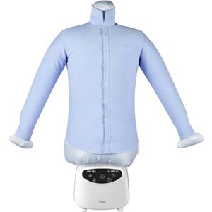 Ardes BLOWY PRIME Stiratrice Automatica e Manichino di Asciugatura 2 in 1, Stiratura Verticale senza Pieghe, 4 Clip di Peso, Timer e Schermo Digitale