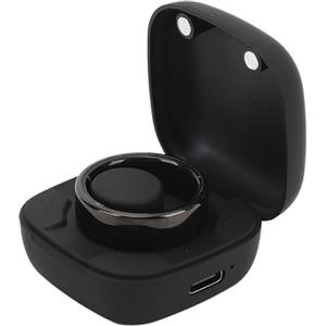 Vikye Smart Ring Health Tracker, BT5.1 IP68 Resistente All'acqua Monitoraggio del Sonno Anelli Sanitari Indossabili, Anelli Fitness Tracker per Uomo Donna, con APP, Nero (#7)