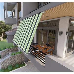 TENDA DA SOLE A CADUTA CM.300X250 VERDE/BIANCO