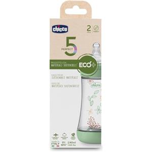 Chicco biberon p5 eco polipropilene da 240 ml medium silicone