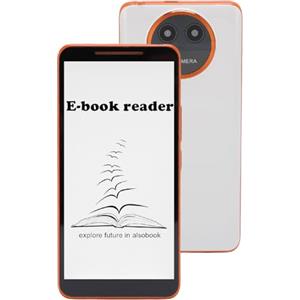 Asixxsix Lettore di E-book Android 8.1, Display da 5,7 Pollici 1 GB RAM 8GB ROM Compact Mobile Epaper Reader con WiFi Bluetooth GPS FM, Fotocamera per Altoparlanti a Microfono