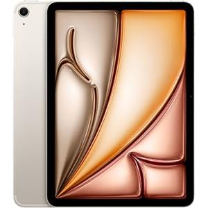 Apple iPad Air 11'' (M4): display Liquid Retina, 256 GB, fotocamera frontale e posteriore da 12MP, Wi-Fi 7 con chip Apple N1 + 5G - Galassia