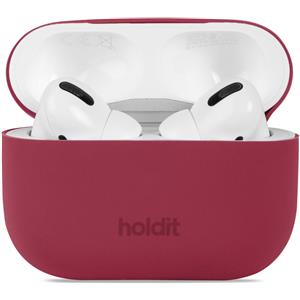HoldIt Custodia sostenibile per AirPods Pro | Apple AirPods Pro 1/2 | Velluto rosso