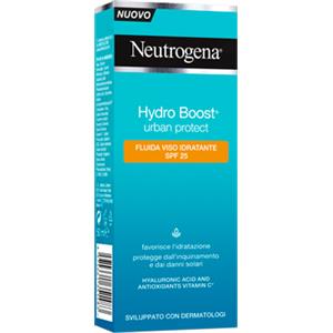 Neutrogena Fluido Viso Idratante SPF 25 - Protezione UV e Inquinamento, 50 ml