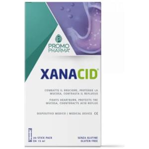 Promopharma Xanacid - Dispositivo Medico in 20 Stick Pack da 15 ml per Bruciore e Irritazione Gastrica