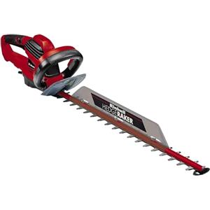 Einhell Ge-Eh 6560 Tagliasiepi Elettrico, Lunghezza Taglio 600 mm, Distanza Denti 30 mm, Impugnatura Posteriore Girevole, Rosso, 60 cm Lunghezza della Spada