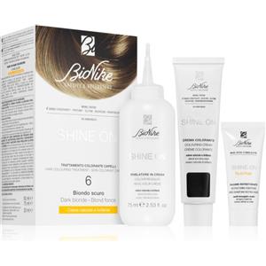 Bionike Shine On Trattamento Colorante Capelli Biondo Scuro 6 - Nutriente e Protettivo, Senza Ammoniaca