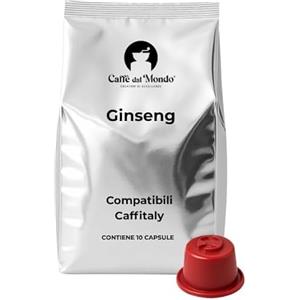 Caffè dal Mondo 50 Capsule compatibili con Caffitaly - Bevande Caffè dal Mondo - Natura dal Mondo (Ginseng)