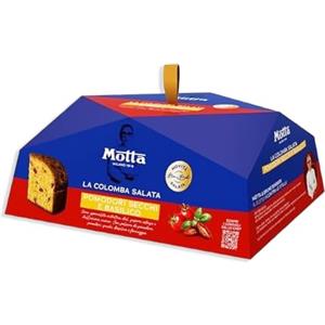 Generico Motta La Colomba Salata Pomodori Secchi e Basilico Sapore Intenso con Polvere di Pomodoro, Pomodori Secchi, Basilico e Formaggio Ricetta Bruno Barbieri 450g