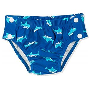 Playshoes Pantaloni Pannolini Con Protezione Uv, Costume da bagno costume da bagno Unisex - Bambini e ragazzi, Squalo Bottone, 74-80