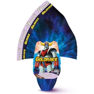 Generico BauIi Uovo di Pasqua Goldrake Cioccolato al Latte 220g con Sorpresa - Uovo Pasquale con Gadget Goldrake da Collezione - Idea Regalo per Bambini e Fan del Robot Giapponese