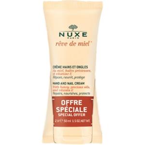 Nuxe Reve De Miel Crema Mani e Unghie 50ml - Idratante, Nutriente e Protettiva con Miele e Oli Preziosi