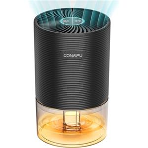 CONOPU Deumidificatore Casa Portatile Muffa, Deumidificatore Silenzioso con 7 colori Luce, Risparmio Energetico, Spegnimento Automatico