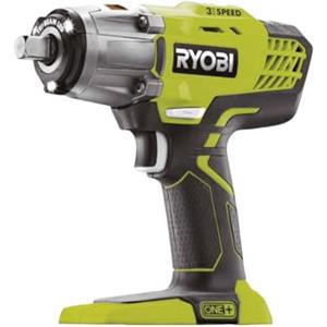 RYOBI R18IW3-0 Avvitatore ad Impulsi 1/2" a Batteria 18V ONE+, Batteria non Inclusa, 3 Velocità, 3.200 Colpi/Minuto e Velocità a Vuoto 0-2.900 Giri/Minuto