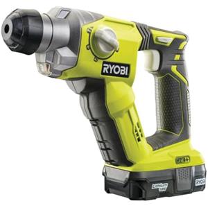 Ryobi R18SDS-0 Tassellatore a Batteria 18V ONE+, Batteria non Inclusa, con Luce LED, Indicato per Forare Pietra e Cemento, e Rimuovere Piastrelle,Verde e Antracite
