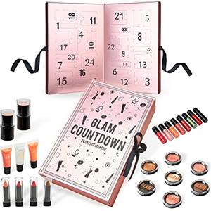 KreativeKraft Calendario Avvento 2025 Donna Ragazza Set Trucco o Prodotti per la Cura Della Pelle Countdown Natale Calendari Avvento Regali per Lei (Rosa Oro)