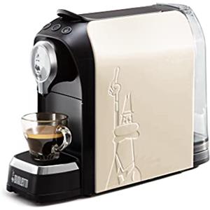 Bialetti Super, Macchina Caffè Espresso, Funziona esclusivamente con Capsule Bialetti, Bianco Latte