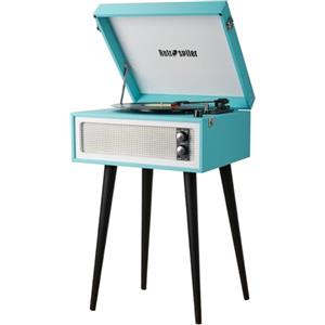 Retrospiler Giradischi a 3 Velocità, Gira dischi Bluetooth con Altoparlanti Integrati e Gambe staccabili, Riproduzione USB e Registratore USB in Vinile (Turchese)