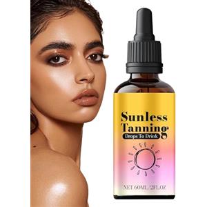 Jukeoiu Gocce abbronzanti senza sole Da bere, bere Oraleabbronzante Attraverso la bocca, autoabbronzante nutriente Gocce 60 ml