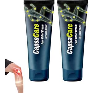 Generico Crema per alleviare il dolore ai nervi Capsacare, Crema per alleviare il dolore ai nervi Mavetto, Ingredienti naturali, Per piedi, mani, spalle, collo, per tutti i tipi di pelle (2PCS)